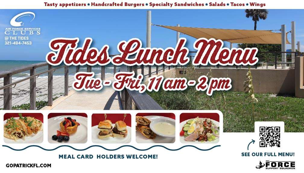 Tides New Lunch Menu